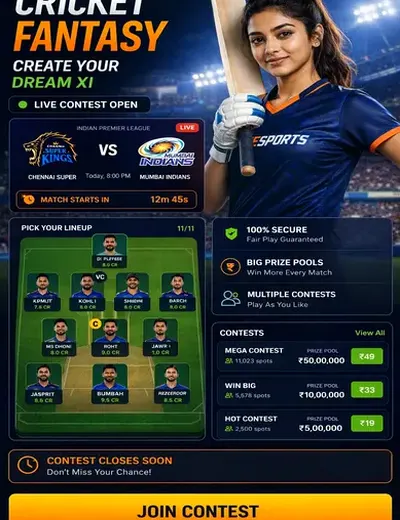 Cricaza (cricazacom) fantasy cricket & matchday visual 3